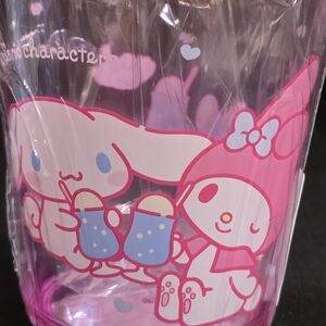 Sanrio My Melody & Cinnamoroll Pink Glass